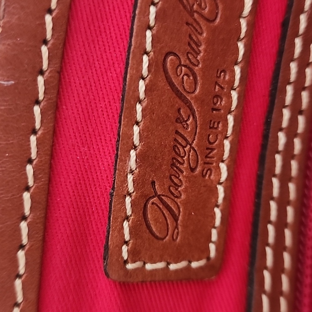 Dooney & Bourke Orange and Brown Satchel - Picture 2 of 7
